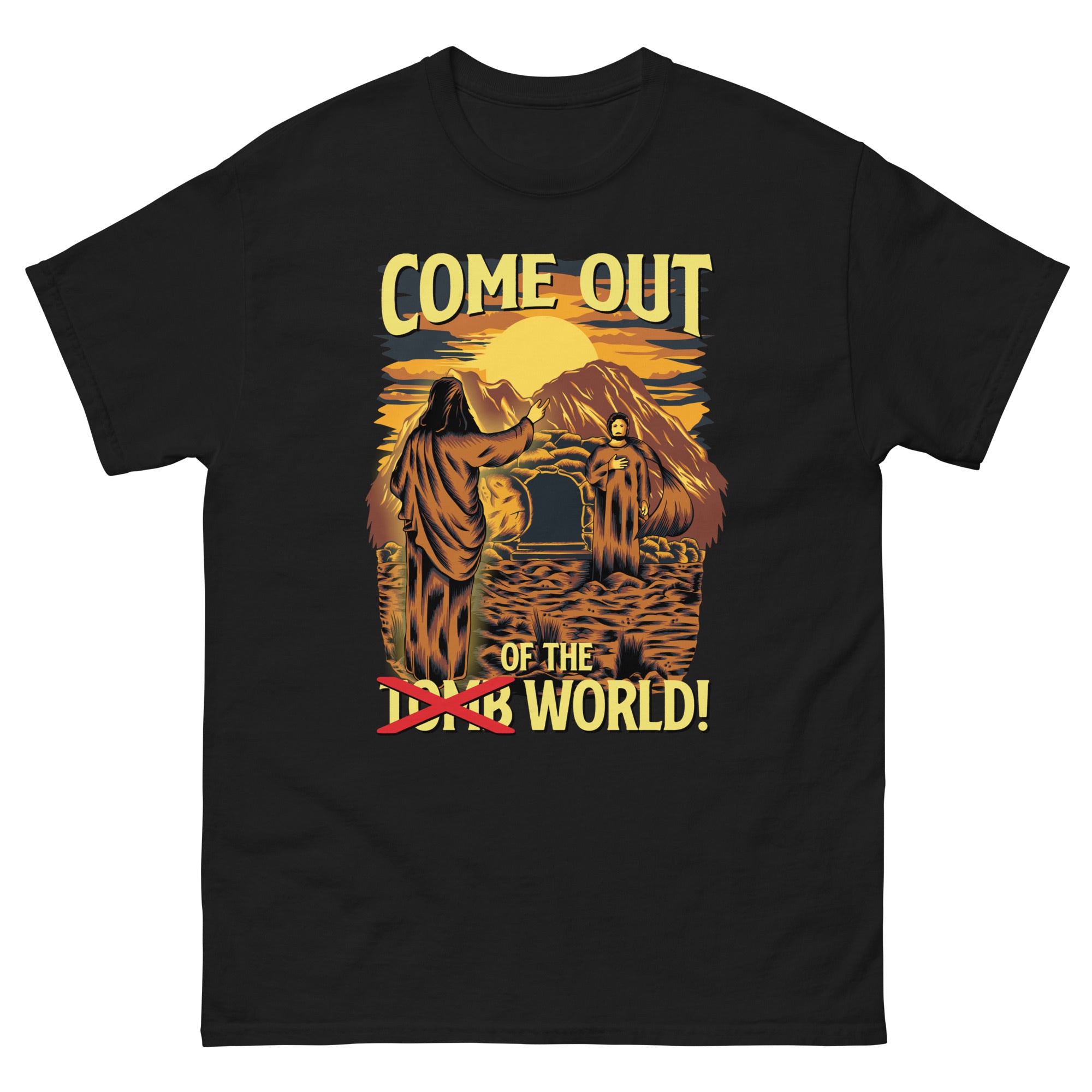 COME OUT OF THE WORLD TEE
